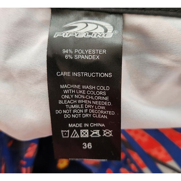 Pipeline Board Shorts Men's Size 36 Surf Swim Stretch Tropical Ocean Unlined NWT - Picture 6 of 13